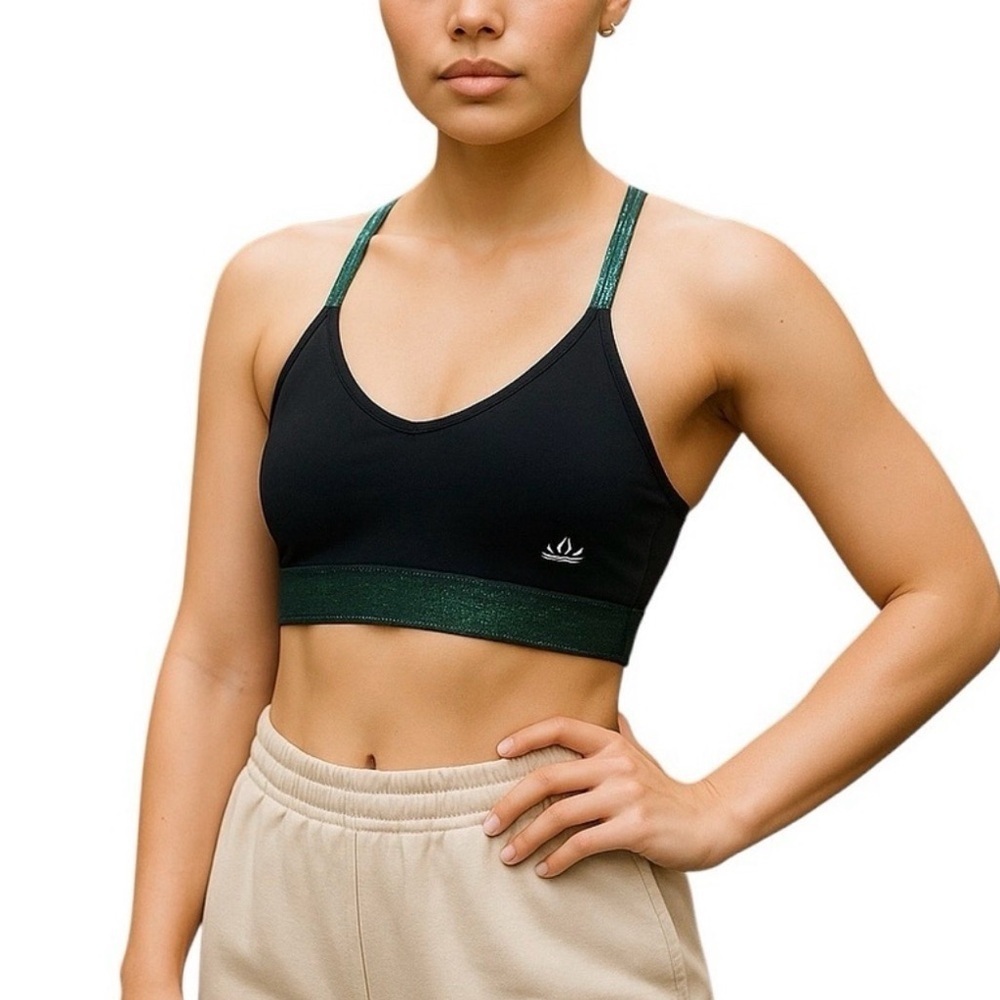Anthropologie Beyond Yoga Blue and Green Sports Bra S